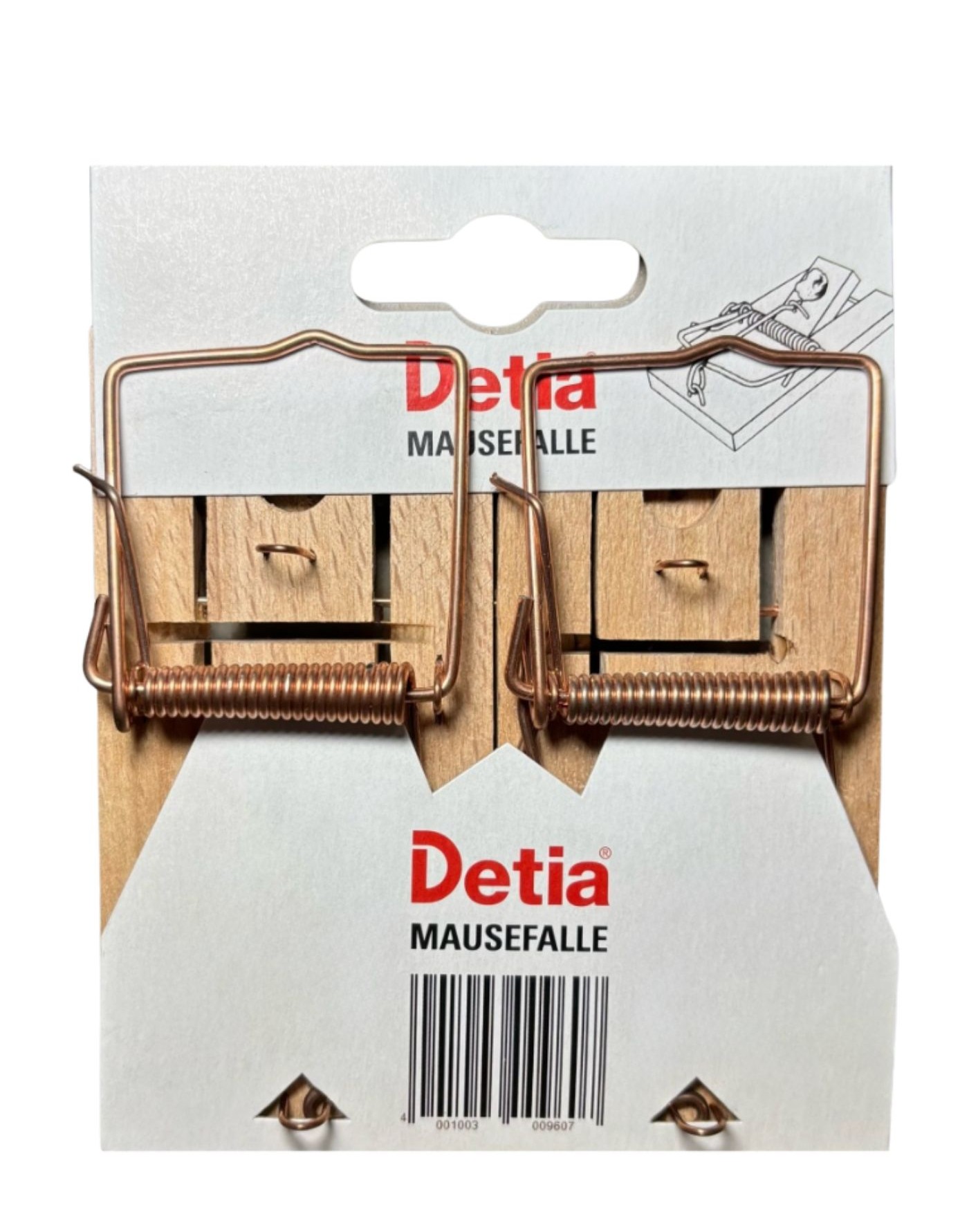 DETIA®деревянные ловушки для мышей, 2 шт.