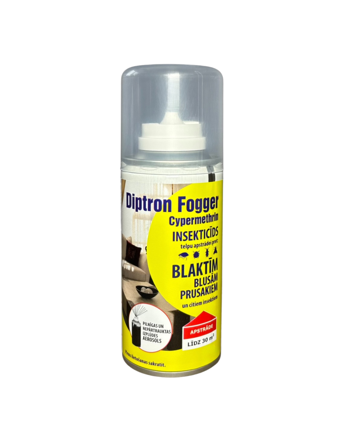 DIPTRON®FOGGER CYPERMETHRIN pret blaktīm, blusām u.c., 150 ml