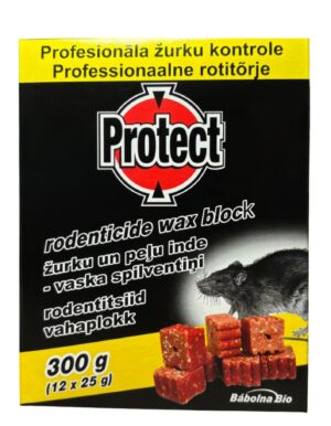 PROTECT®vaska bloki žurku iznīcināšanai, 300 g