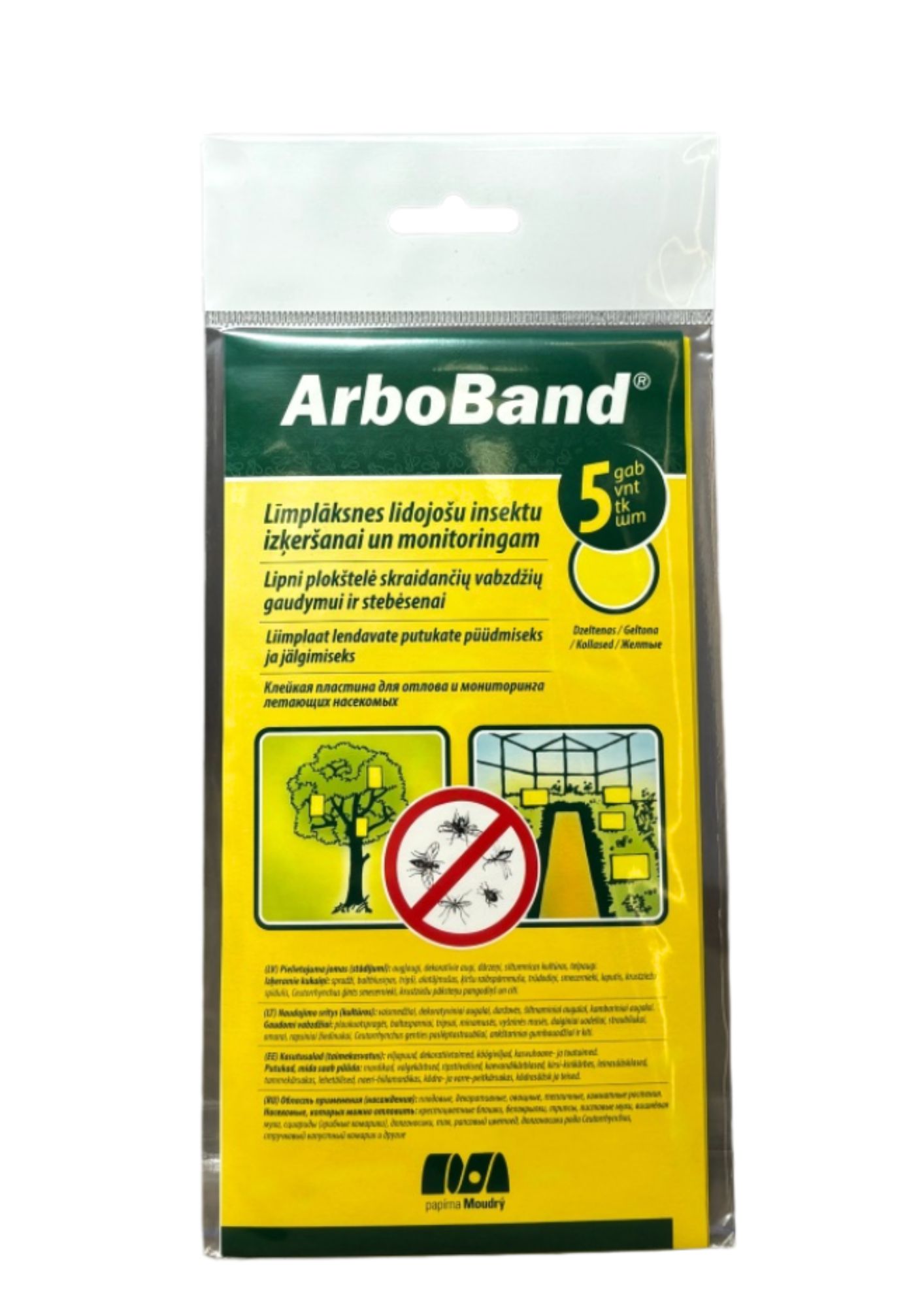 ARBOBAND adhesive papers for catching insects