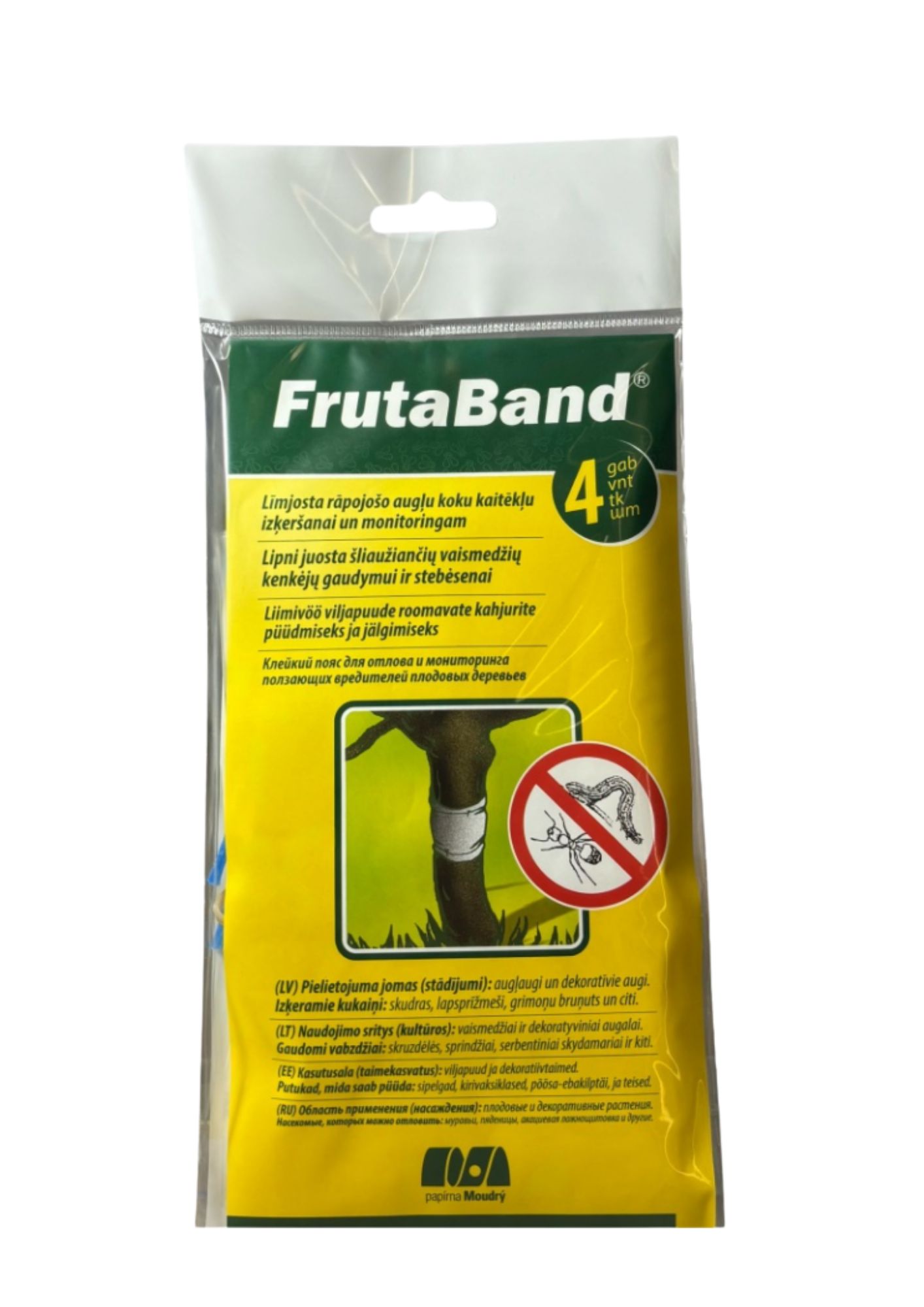 FRUTABAND клеевые пластины против насекомых на плодовых деревьях