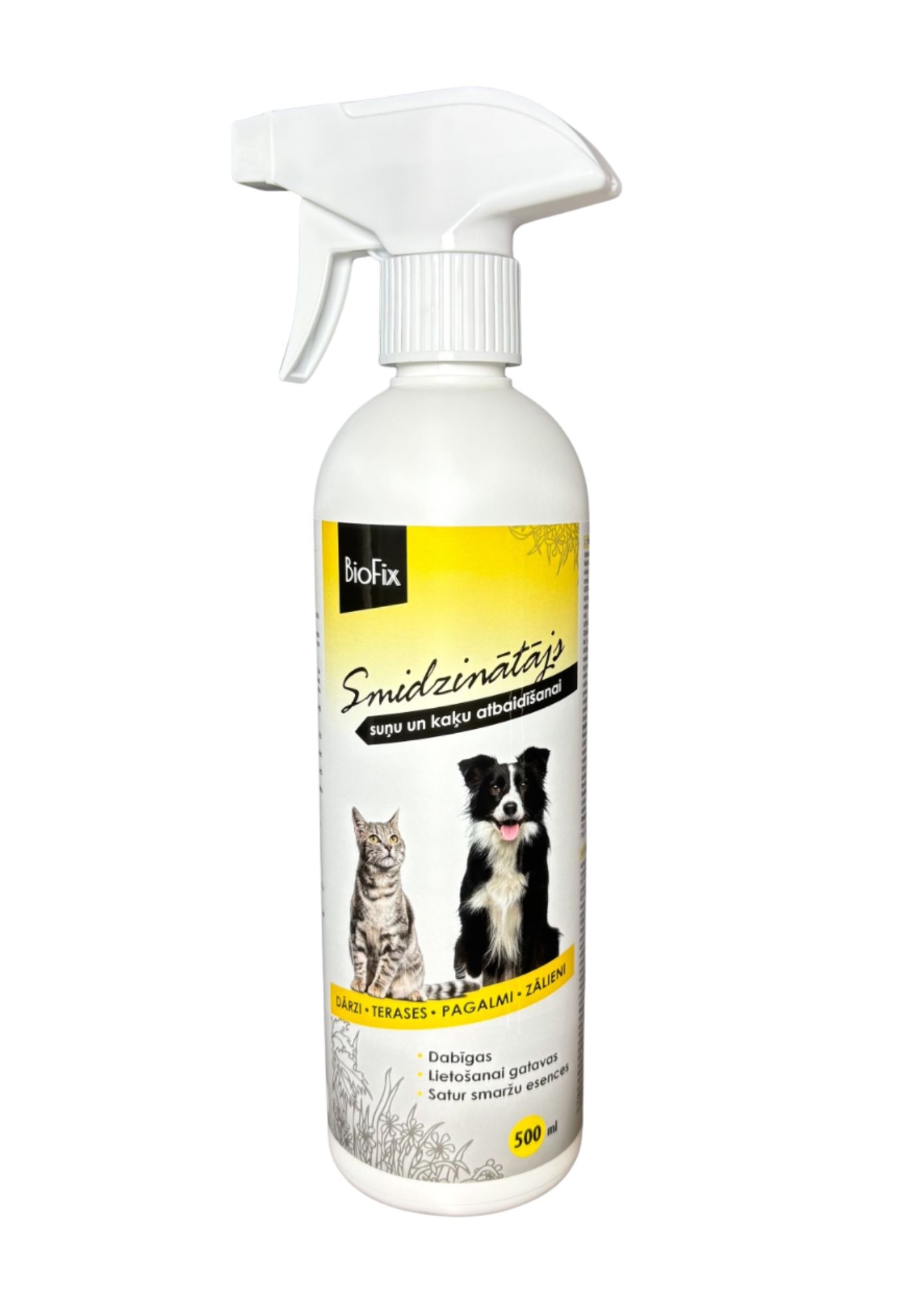 BIOFIX SPRAY smidzinātājs suņu un kaķu atbaidīšanai, 500 ml