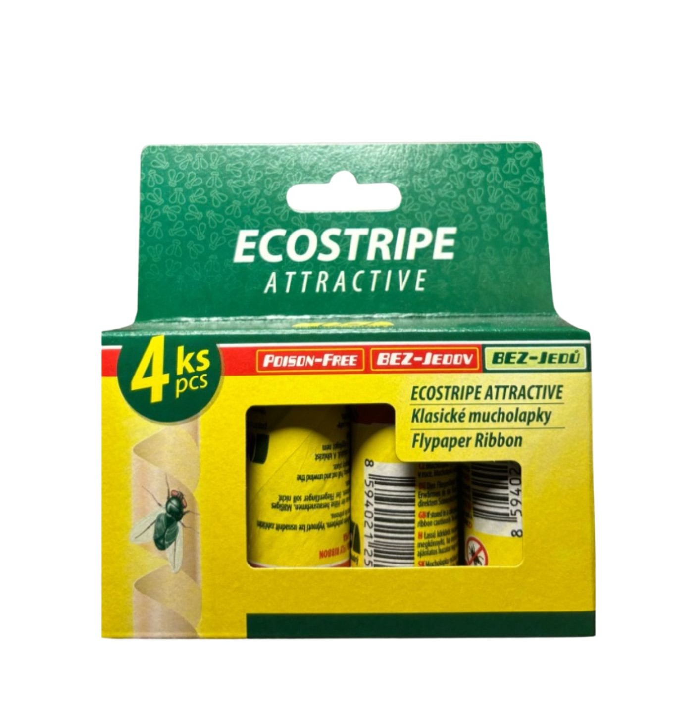 ECOSTRIPE ATTRACTIVE mušpapīrs, 4 gab.