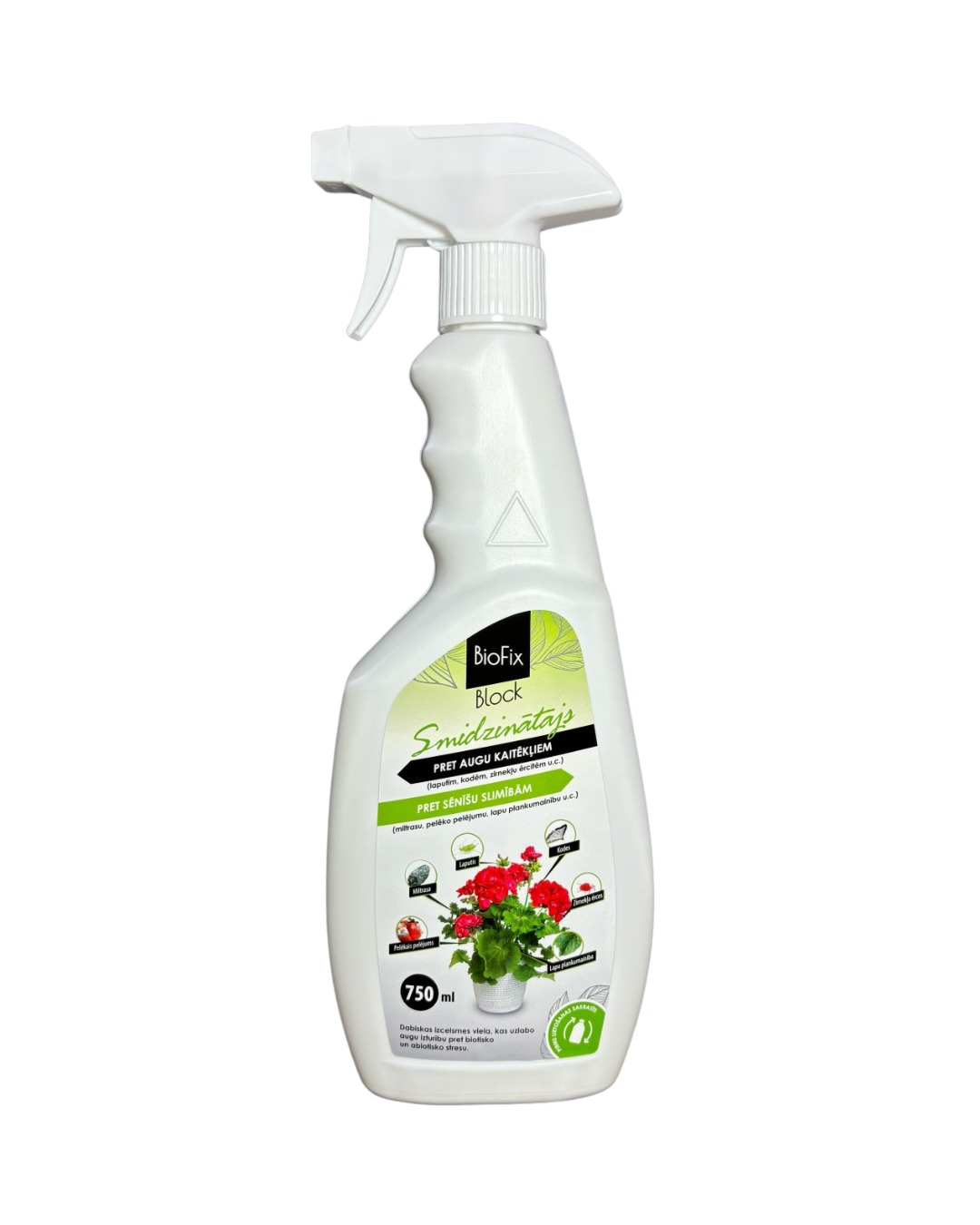 BioFix BLOCK smidzinātājs pret augu kaitēkļiem un sēnīšu slimībām, 750 ml